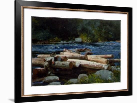 Hudson River-Winslow Homer-Framed Art Print