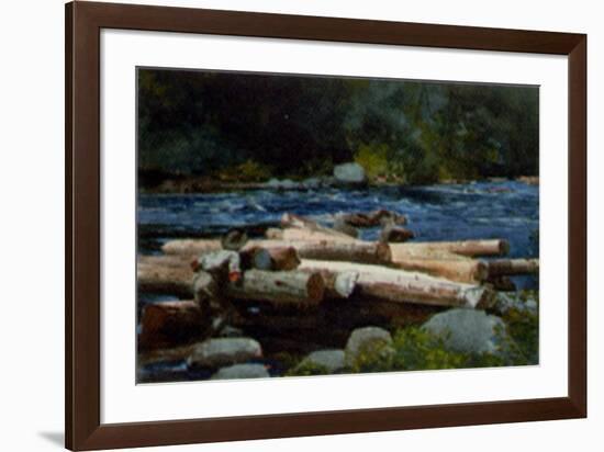 Hudson River-Winslow Homer-Framed Art Print