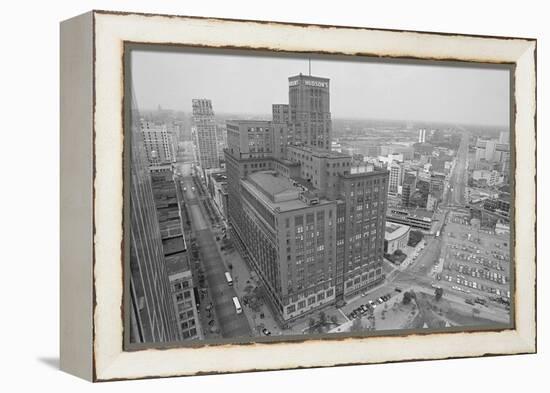 Hudson's Department Store in Detroit-Ira Strickstein-Framed Premier Image Canvas