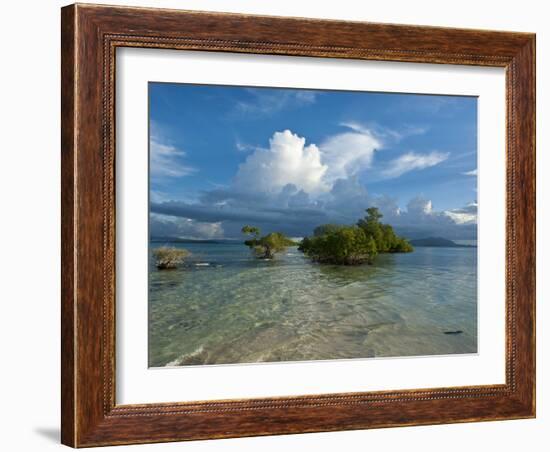 Huge Cloud Formations over the Marovo Lagoon, Solomon Islands, Pacific-Michael Runkel-Framed Photographic Print