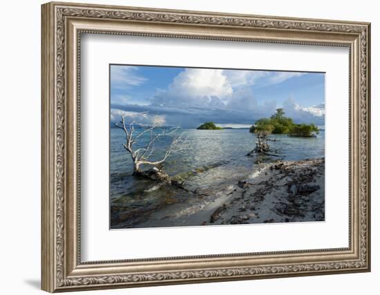 Huge Cloud Formations over the Marovo Lagoon, Solomon Islands, Pacific-Michael Runkel-Framed Photographic Print