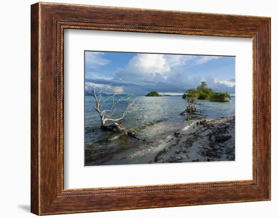 Huge Cloud Formations over the Marovo Lagoon, Solomon Islands, Pacific-Michael Runkel-Framed Photographic Print