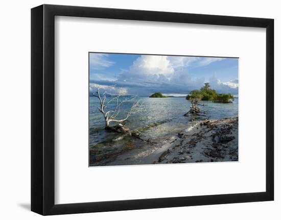 Huge Cloud Formations over the Marovo Lagoon, Solomon Islands, Pacific-Michael Runkel-Framed Photographic Print