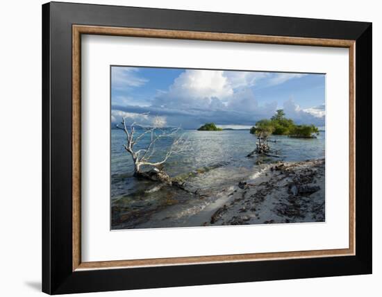 Huge Cloud Formations over the Marovo Lagoon, Solomon Islands, Pacific-Michael Runkel-Framed Photographic Print