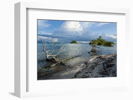 Huge Cloud Formations over the Marovo Lagoon, Solomon Islands, Pacific-Michael Runkel-Framed Photographic Print