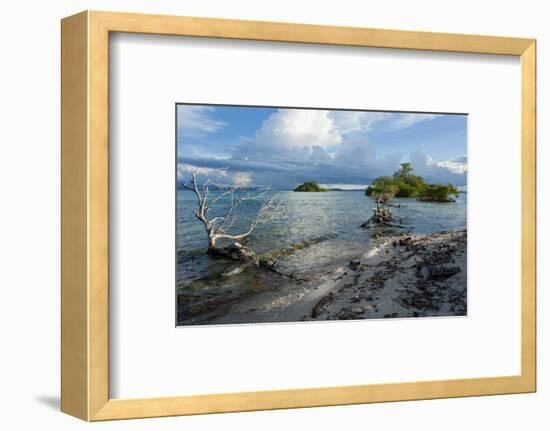 Huge Cloud Formations over the Marovo Lagoon, Solomon Islands, Pacific-Michael Runkel-Framed Photographic Print