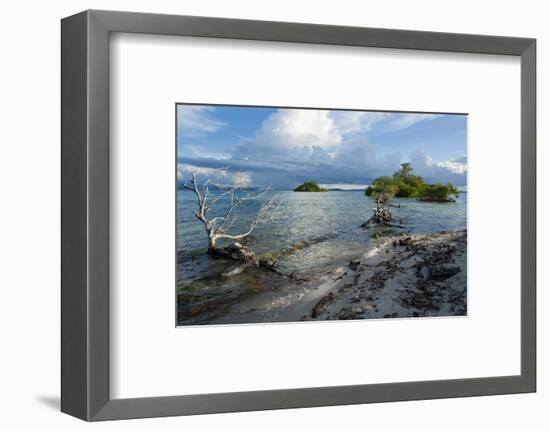 Huge Cloud Formations over the Marovo Lagoon, Solomon Islands, Pacific-Michael Runkel-Framed Photographic Print