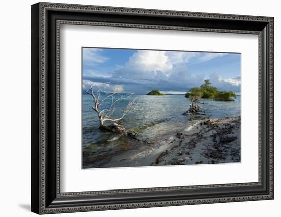 Huge Cloud Formations over the Marovo Lagoon, Solomon Islands, Pacific-Michael Runkel-Framed Photographic Print