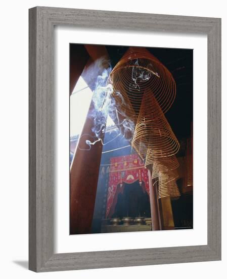 Huge Incense Spirals Which Burn for Hours, Phung Son Tu Pagoda, Ho Chi Minh City (Saigon), Vietnam-Robert Francis-Framed Photographic Print