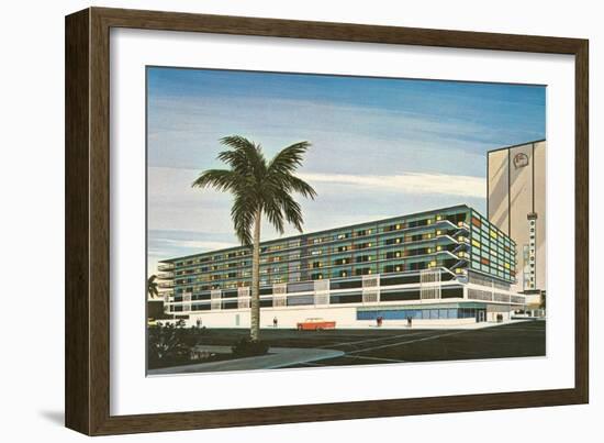 Huge Mulit-Story Motel-null-Framed Art Print