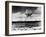 Huge Mushroom Cloud Hangs over Bikini During American Atomic Bomb Test-null-Framed Photographic Print