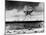 Huge Mushroom Cloud Hangs over Bikini During American Atomic Bomb Test-null-Mounted Photographic Print