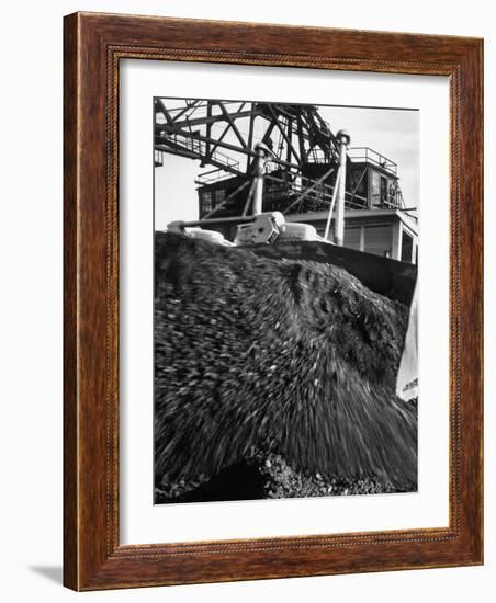 Huge Pile of Coal in Us Near the Mine and Generating Plant-Andreas Feininger-Framed Photographic Print