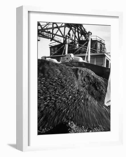 Huge Pile of Coal in Us Near the Mine and Generating Plant-Andreas Feininger-Framed Photographic Print