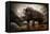 Huge Rhinoceros Against Stormy Sky-NejroN Photo-Framed Premier Image Canvas