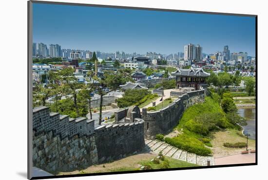 Huge Stone Walls the Fortress of Suwon, UNESCO World Heritage Site, South Korea, Asia-Michael-Mounted Photographic Print