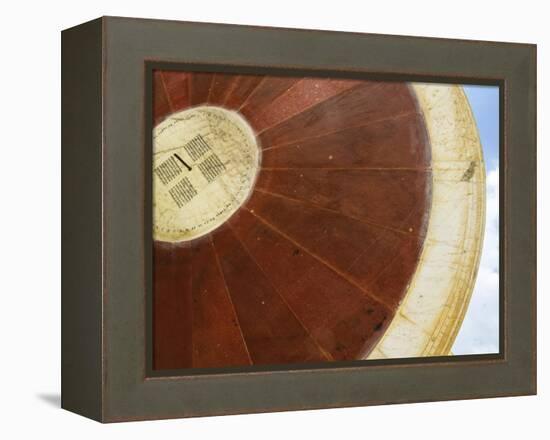 Huge Sundial at Jantar Mantar, Observatory, Jaipur, Rajasthan, India-Keren Su-Framed Premier Image Canvas