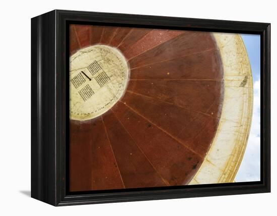 Huge Sundial at Jantar Mantar, Observatory, Jaipur, Rajasthan, India-Keren Su-Framed Premier Image Canvas