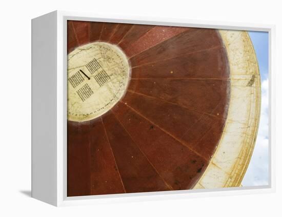 Huge Sundial at Jantar Mantar, Observatory, Jaipur, Rajasthan, India-Keren Su-Framed Premier Image Canvas