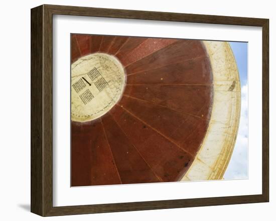 Huge Sundial at Jantar Mantar, Observatory, Jaipur, Rajasthan, India-Keren Su-Framed Photographic Print