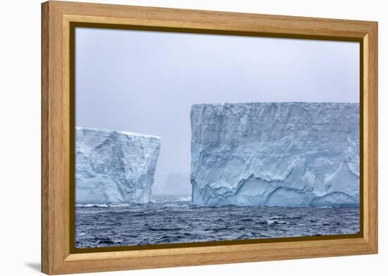 Huge Tabular Icebergs Broken Off from B-17A Iceberg Near Cooper Bay, Polar Regions-Michael Nolan-Framed Premier Image Canvas