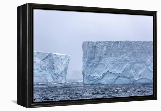 Huge Tabular Icebergs Broken Off from B-17A Iceberg Near Cooper Bay, Polar Regions-Michael Nolan-Framed Premier Image Canvas