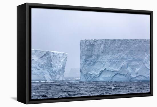 Huge Tabular Icebergs Broken Off from B-17A Iceberg Near Cooper Bay, Polar Regions-Michael Nolan-Framed Premier Image Canvas