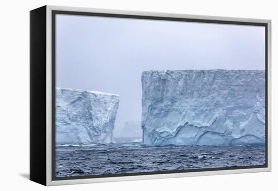 Huge Tabular Icebergs Broken Off from B-17A Iceberg Near Cooper Bay, Polar Regions-Michael Nolan-Framed Premier Image Canvas