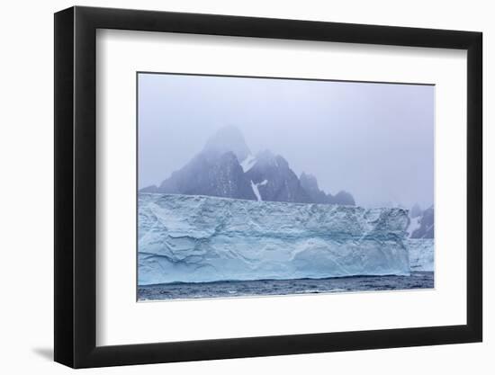 Huge Tabular Icebergs Broken Off from B-17A Iceberg Near Cooper Bay, Polar Regions-Michael Nolan-Framed Photographic Print