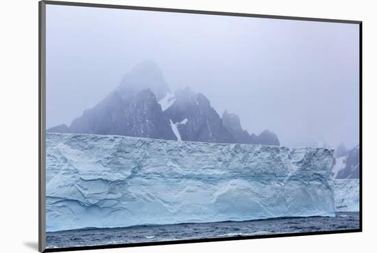 Huge Tabular Icebergs Broken Off from B-17A Iceberg Near Cooper Bay, Polar Regions-Michael Nolan-Mounted Photographic Print