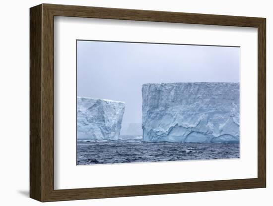 Huge Tabular Icebergs Broken Off from B-17A Iceberg Near Cooper Bay, Polar Regions-Michael Nolan-Framed Photographic Print