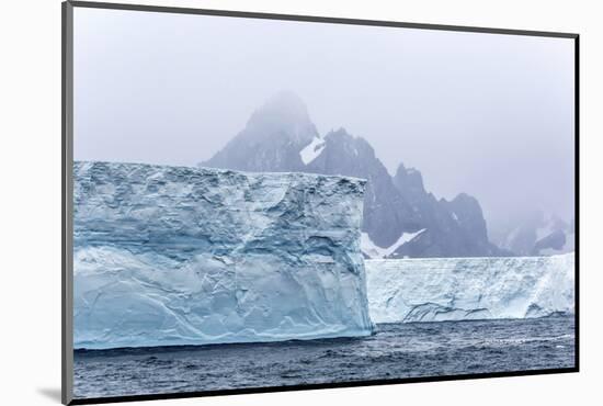 Huge Tabular Icebergs Broken Off from B-17A Iceberg Near Cooper Bay, Polar Regions-Michael Nolan-Mounted Photographic Print