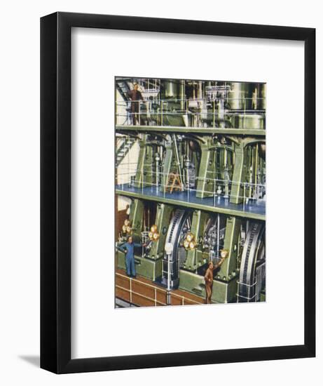 Huge triple expansion pumping engine, 1938-Unknown-Framed Giclee Print