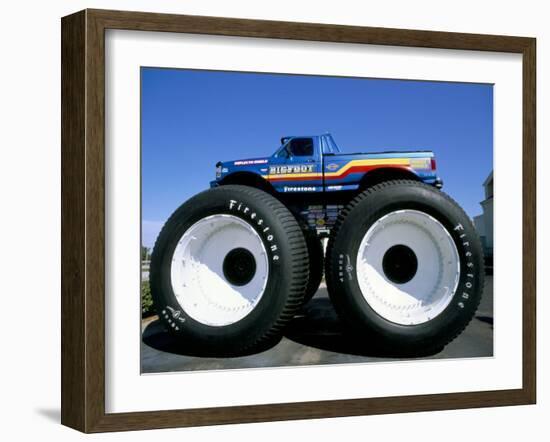 Huge Tyres, Big Foot, Customised Car, USA-John Miller-Framed Photographic Print