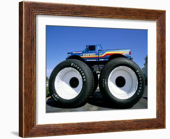 Huge Tyres, Big Foot, Customised Car, USA-John Miller-Framed Photographic Print