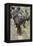 Huge wildebeest herd during migration, Serengeti National Park, Tanzania, Africa-Adam Jones-Framed Premier Image Canvas