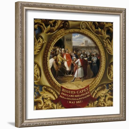 Hugh Capet Proclaimed King by the Nobles in May 987-Jean Alaux-Framed Giclee Print