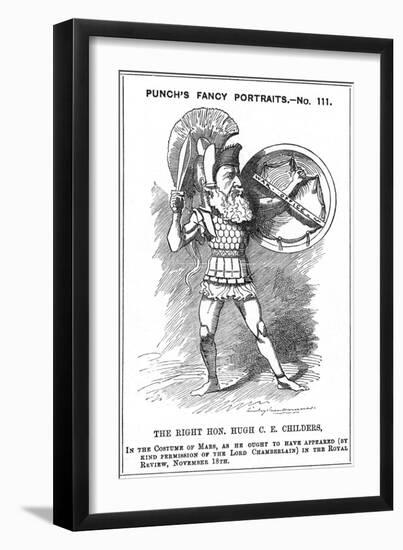 Hugh Childers Cartoon-Linley Sambourne-Framed Art Print