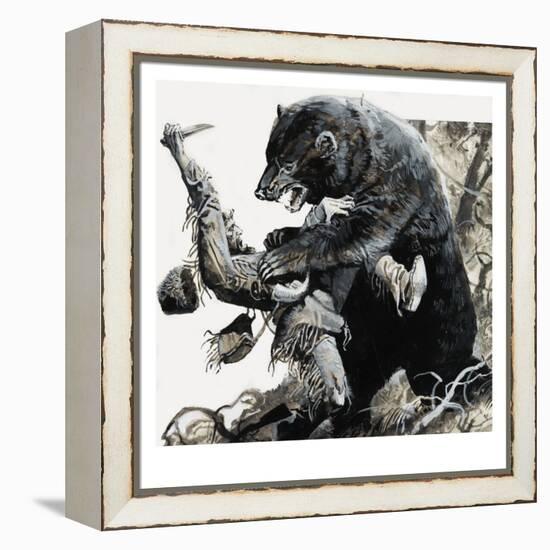 Hugh Glass Being Savaged by a Bear, 1978-Severino Baraldi-Framed Premier Image Canvas