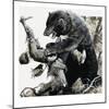 Hugh Glass Being Savaged by a Bear, 1978-Severino Baraldi-Mounted Giclee Print