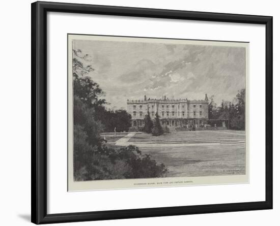 Hughenden Manor, Back View and Private Gardens-Charles Auguste Loye-Framed Giclee Print