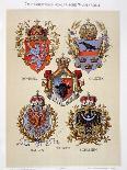 Plate with the Coats of Arms of Emperor Franz Joseph I and Empress Elizabeth of Bavaria-Hugo Gerard Strohl-Giclee Print
