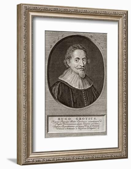 Hugo Grotius, Dutch Jurist-Middle Temple Library-Framed Photographic Print