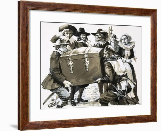 Hugo Grotius Escapes from the Fortress Prison of Loevateyn-null-Framed Giclee Print