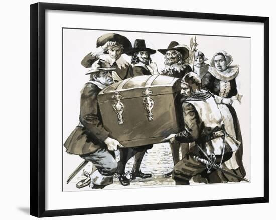 Hugo Grotius Escapes from the Fortress Prison of Loevateyn-null-Framed Giclee Print