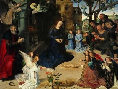 Premium Giclee Print: The Adoration of the Shepherds, 1476 by Hugo van der Goes: 24x18in