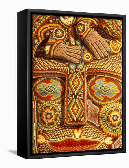 Huichol Indian Crafts Beadwork, Cabo San Lucas, Baja California Sur, Mexico-Walter Bibikow-Framed Premier Image Canvas