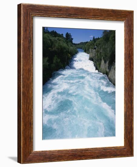 Hukanui, the Huka Falls on the Waikato River, North Island of New Zealand, Pacific-Jeremy Bright-Framed Photographic Print