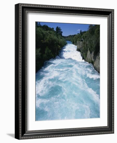Hukanui, the Huka Falls on the Waikato River, North Island of New Zealand, Pacific-Jeremy Bright-Framed Photographic Print