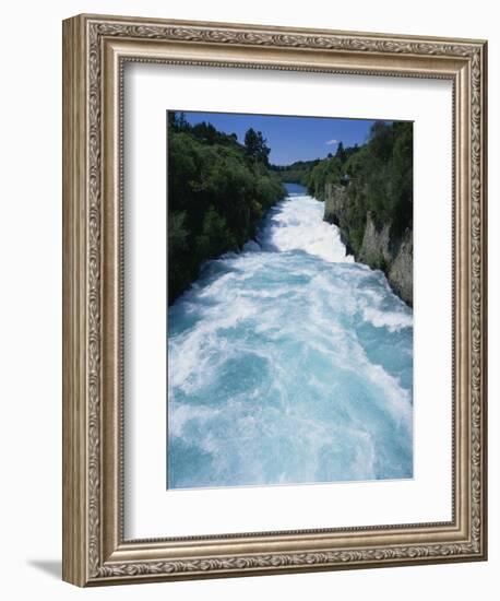 Hukanui, the Huka Falls on the Waikato River, North Island of New Zealand, Pacific-Jeremy Bright-Framed Photographic Print